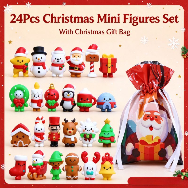 Christmas Mini Figures Blind B - Kids Toys Xmas recension och pris