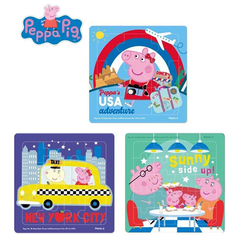 Peppa pig Figures MINI Jigsaw  - Kids Toys 3 Year Old recension och pris