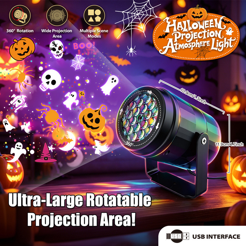 Halloween Christmas LED Projec - Kids Yard Toys recension och pris