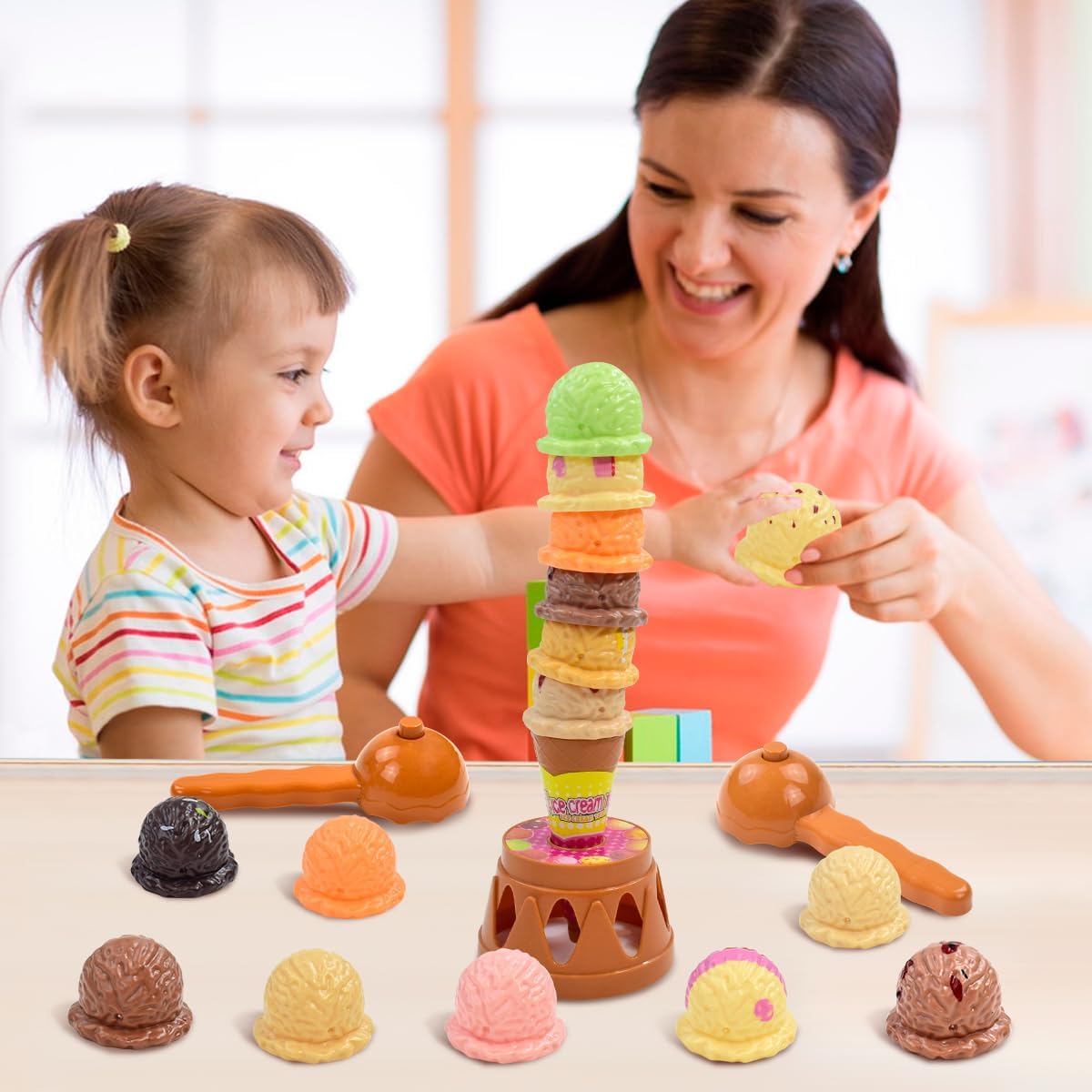 Children's Ice Cream Stacking  - Kids Toys Kitchen Set recension och pris