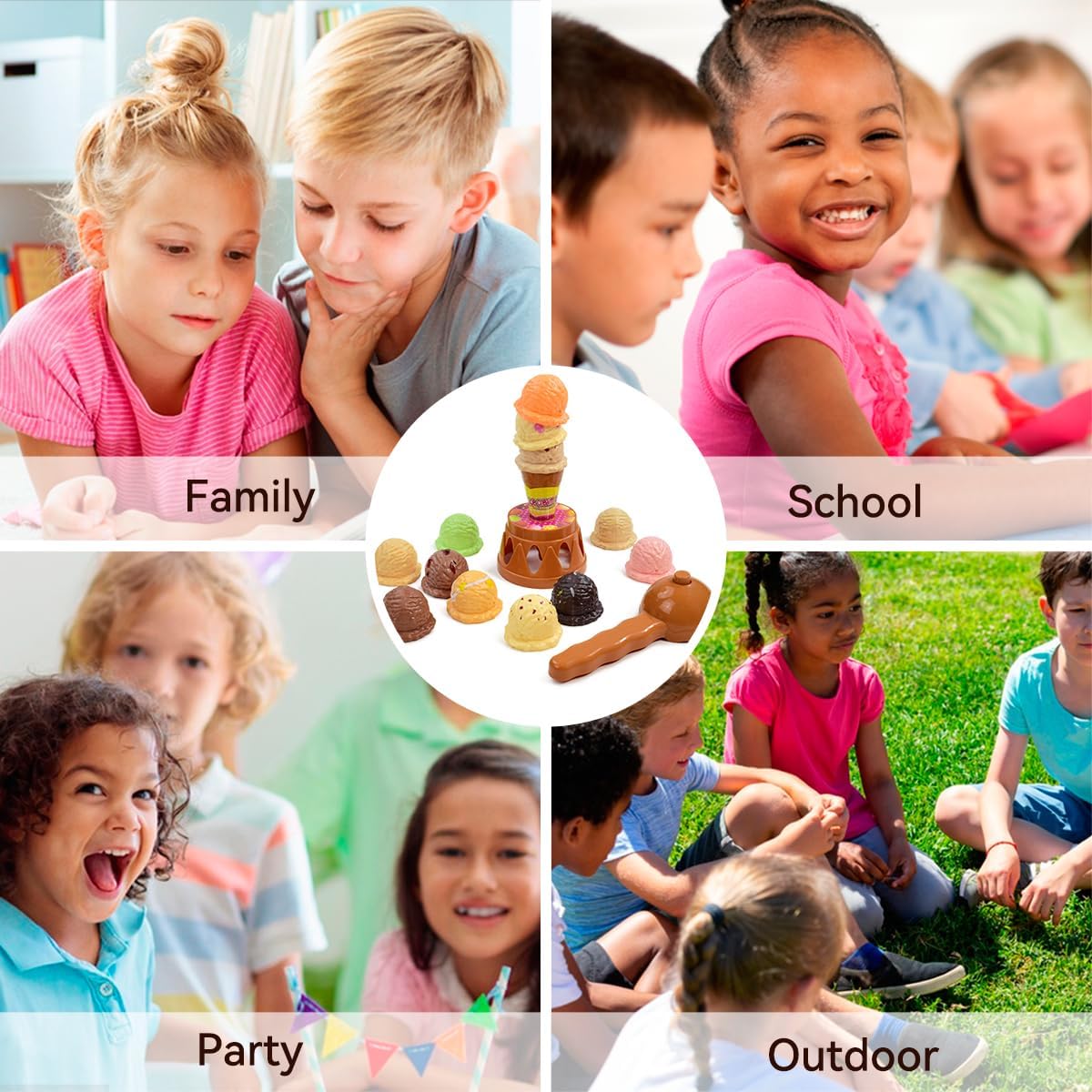 Children's Ice Cream Stacking  - Kids Toys Kitchen Set recension och pris